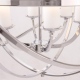 Orlando lampa wisząca chrom biała obręcze 61cm Cosmolight