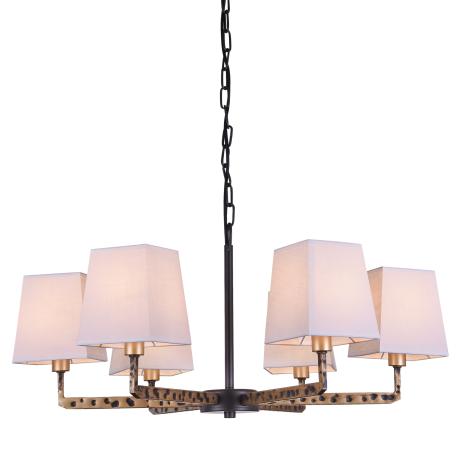 Stockholm lampa wisząca białe abażury patyna 71cm Cosmolight