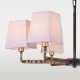 Stockholm lampa wisząca białe abażury patyna 71cm Cosmolight