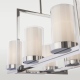Miami lampa wisząca chrom białe szkło 99cm prostokątna Cosmolight