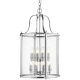 New York lampa wisząca chrom latarnia okrągła 43cm Cosmolight