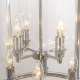 New York lampa wisząca chrom latarnia okrągła 43cm Cosmolight