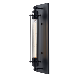 York kinkiet industrialny czarny 95cm