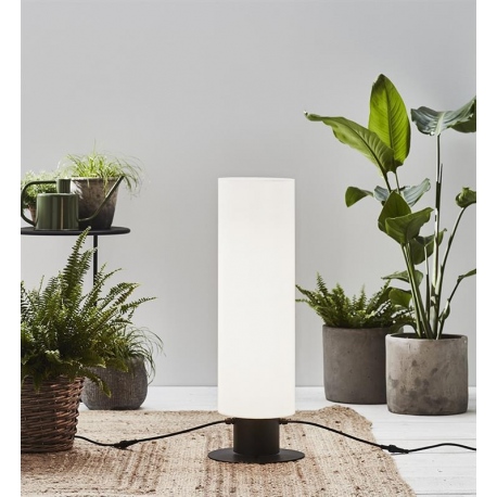 Garden 24 cylinder 70cm lampa podłogowa zewnętrzna 12w biała oświetlenie skandynawskie