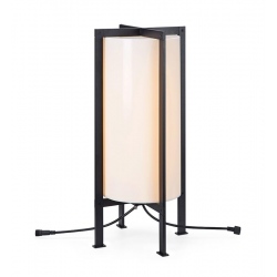 Garden 24 cylinder frame 54cm lampa na taras 6w biała czarna