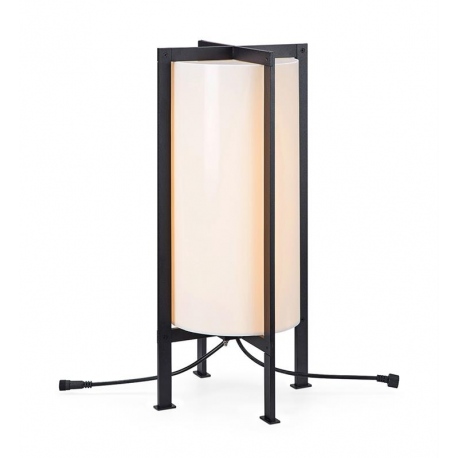 Garden 24 cylinder frame 54cm lampa na taras 6w biała czarna oświetlenie skandynawskie