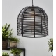 Garden 24 lampa wisząca zewnętrzna 40cm czarna oświetlenie skandynawskie