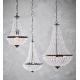 Gränsö lampa wisząca podwójna czarna kryształowa 40cm oświetlenie skandynawskie