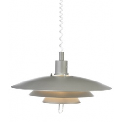 Kirkenes lampa wisząca szara 48cm