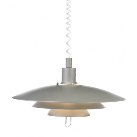 Kirkenes lampa wisząca szara 48cm oświetlenie skandynawskie