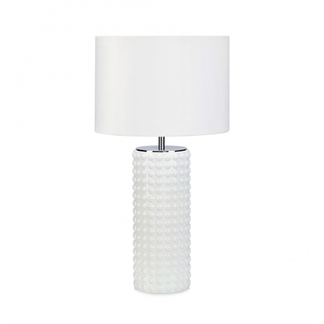 Proud lampa stołowa biały oświetlenie skandynawskie