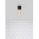 Zen lampa sufitowa czarna przezroczysta ip44 oświetlenie skandynawskie