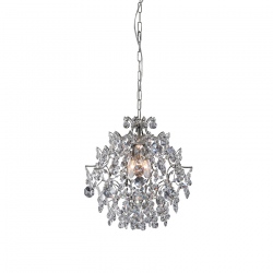 Sofiero lampa wisząca chrom kryształowa 42cm