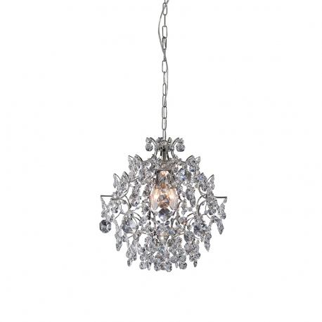 Sofiero lampa wisząca chrom kryształowa 42cm oświetlenie skandynawskie