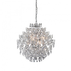 Sofiero lampa wisząca chrom kryształowa 54cm