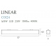Linear57 plafon biały 18w 4000k MAXLight