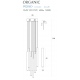 Organic lampa wisząca 10x chrom mała ściemnialna MAXLight
