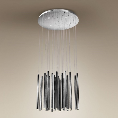 Organic lampa wisząca 33x1 chrom ściemnialna MAXLight