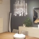 Organic lampa wisząca 33x1 chrom ściemnialna MAXLight