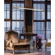Organic lampa wisząca LED złota podłużna 150cm ściemnialna MAXlight