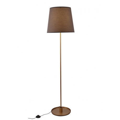 Sydney lampa Lampy podłogowe LED złota z brązowym abażurem 40cm MAXlight