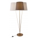 Sydney lampa Lampy podłogowe LED złota z brązowym abażurem 40cm MAXlight