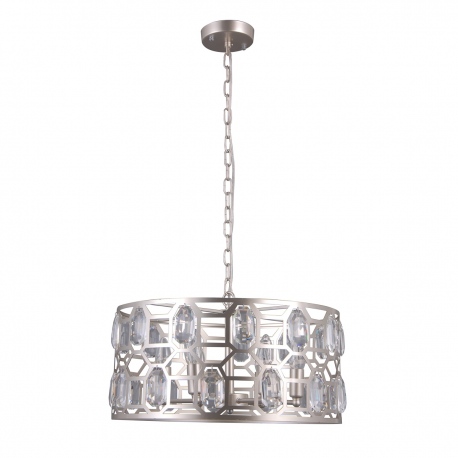 Momento lampa wisząca kryształowa szampańska 48cm Italux
