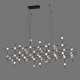 Provenza lampa wisząca czarno-złota 60x200cm Italux