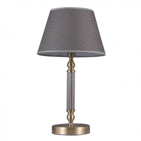 Zanobi lampa stołowa z szarym abażurem Italux