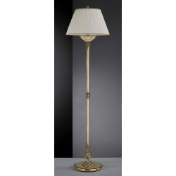 PN.6522/2 Lampa podłogowa złota mosiężna z abażurem 45cm włoska