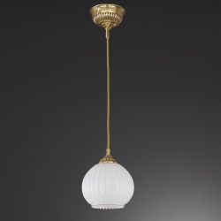 L.9300/16 Lampa wisząca złota szklana włoska 16cm