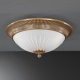 PL.9370 3 Plafon złoty mosiężny szklany 41cm włoski Reccagni Angelo