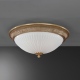 PL.9370 4 Plafon złoty mosiężny szklany 51cm włoski Reccagni Angelo