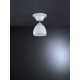 PL 9601 1 Plafon biały mosiężny szklany 15cm włoski Reccagni Angelo
