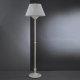 PN.9660 2 Lampa podłogowa biała patyna z abażurem włoska Reccagni Angelo