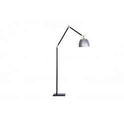 Zyta złota czarna lampa podłogowa z giętym ramieniem aluminiowym kloszem 18cm-33cm