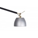 Zyta złota czarna aluminium lampa podłogowa z giętym ramieniem Azzardo