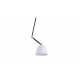 Zyta M czarna chrom lampa wisząca biały abażur 20-36cm Azzardo