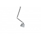 Zyta M czarna chrom lampa wisząca szary abażur 20-36cm Azzardo