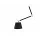 Zyta M czarna złota lampa wisząca czarny abażur 20-36cm Azzardo