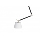 Zyta M czarna złota lampa wisząca biały abażur 20-36cm Azzardo