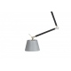 Zyta M czarna złota lampa wisząca szary abażur 20-36cm Azzardo