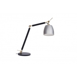 Zyta lampa biurkowa złota czarna z giętym ramieniem i aluminiowym kloszem 18cm lub 23cm