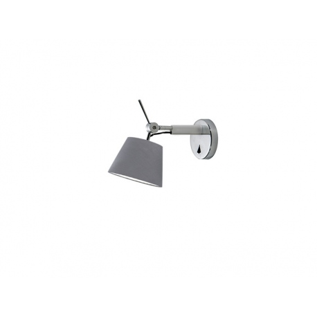 Zyta XS kinkiet chrom aluminium z szarym abażurem Azzardo
