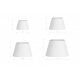 Zyta aluminium chrom lampa biurkowa gięte ramię biały abażur Azzardo
