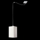 Calipso lampa wisząca z beżowym prostokatnym abażurem 12cm Ramko