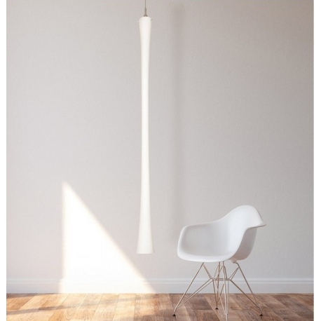 Sympatica lampa przezroczysta ręcznie formowany klosz 160-180cm Ramko