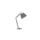 Zyta aluminium chrom lampa biurkowa gięte ramię szary abażur Azzardo