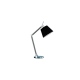 Zyta aluminium chrom lampa biurkowa gięte ramię czarny abażur Azzardo