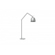 Zyta aluminiowa aluminium lampa podłogowa z giętym ramieniem Azzardo